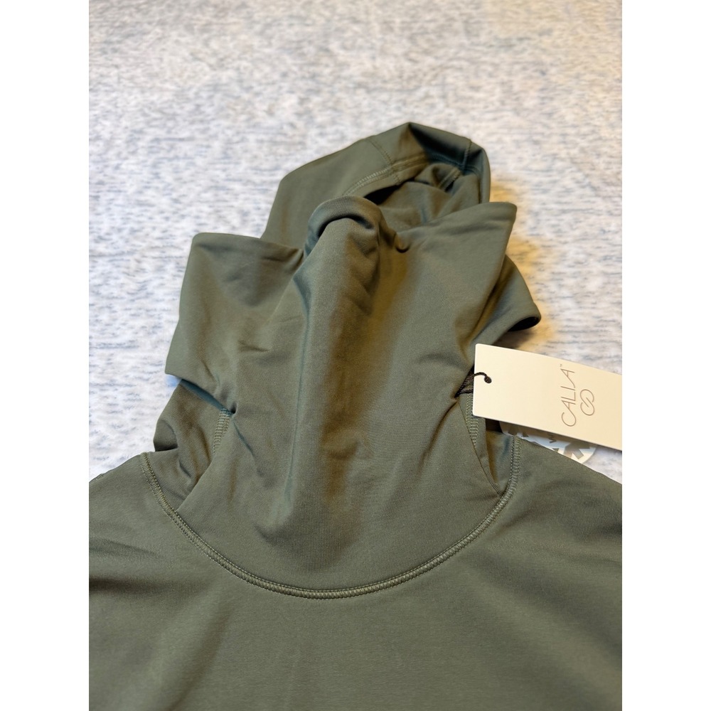 CALIA by Carrie Underwood Womens‎ Cold Weather Balaclava Top Olive Green NWT XS - Picture 3 of 7